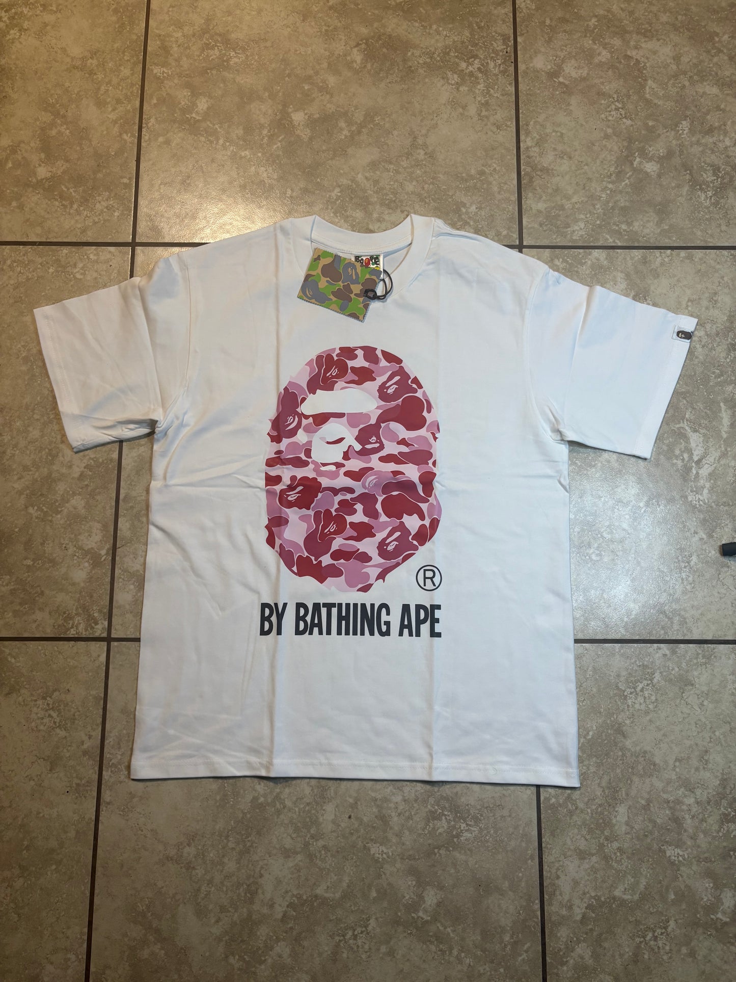 White Pink Ape Tee