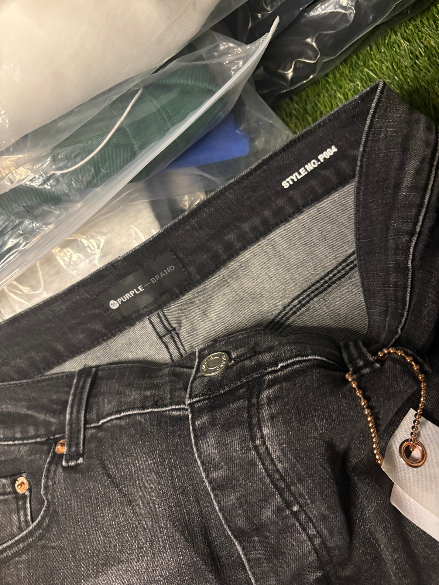 PURPLE skinny jeans flared