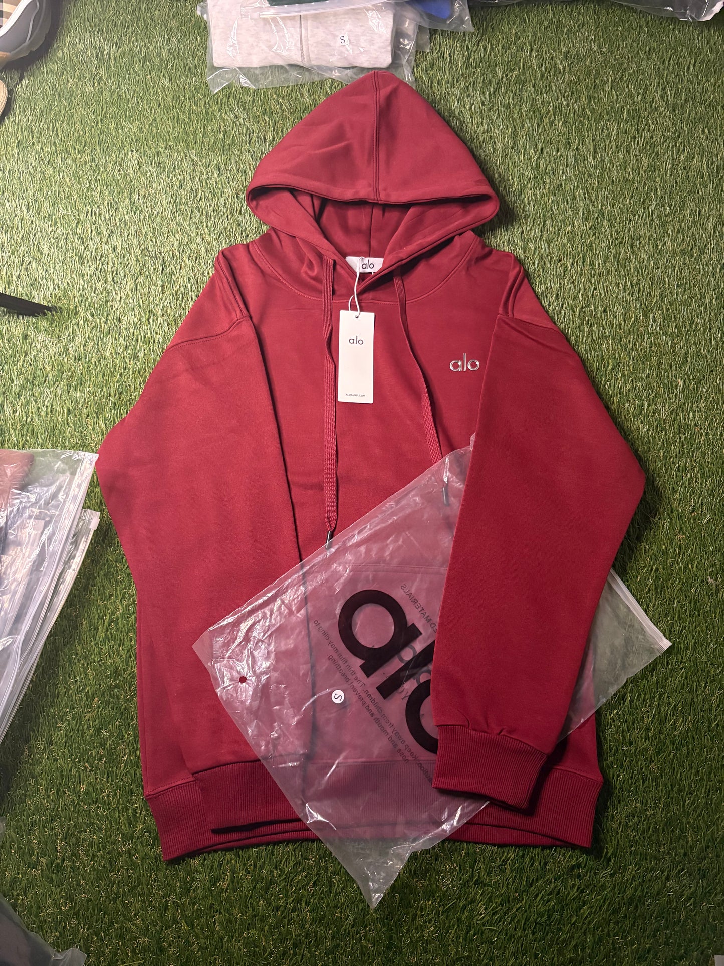 ALO Hoodie (Burgundy)
