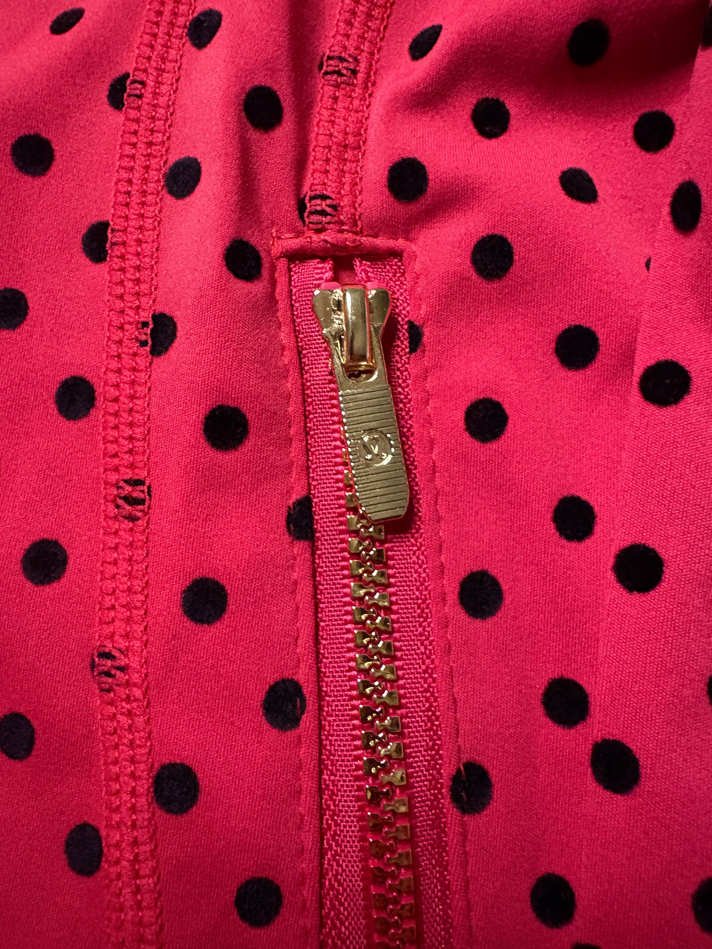Red Define Jacket Polka Dot