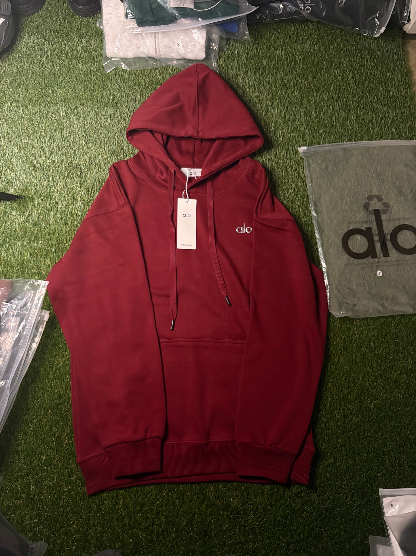 ALO Hoodie (Burgundy)