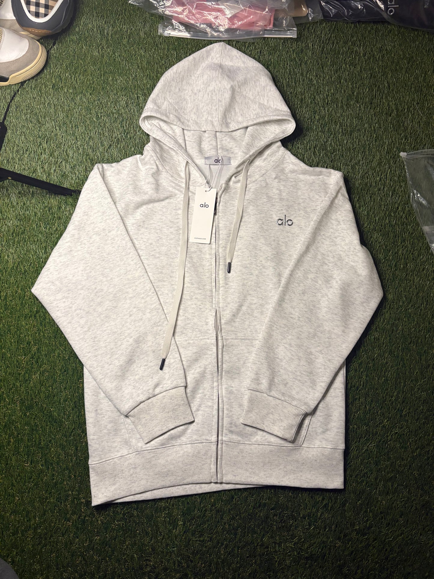 ALO Zip-Up (Heather Gray)