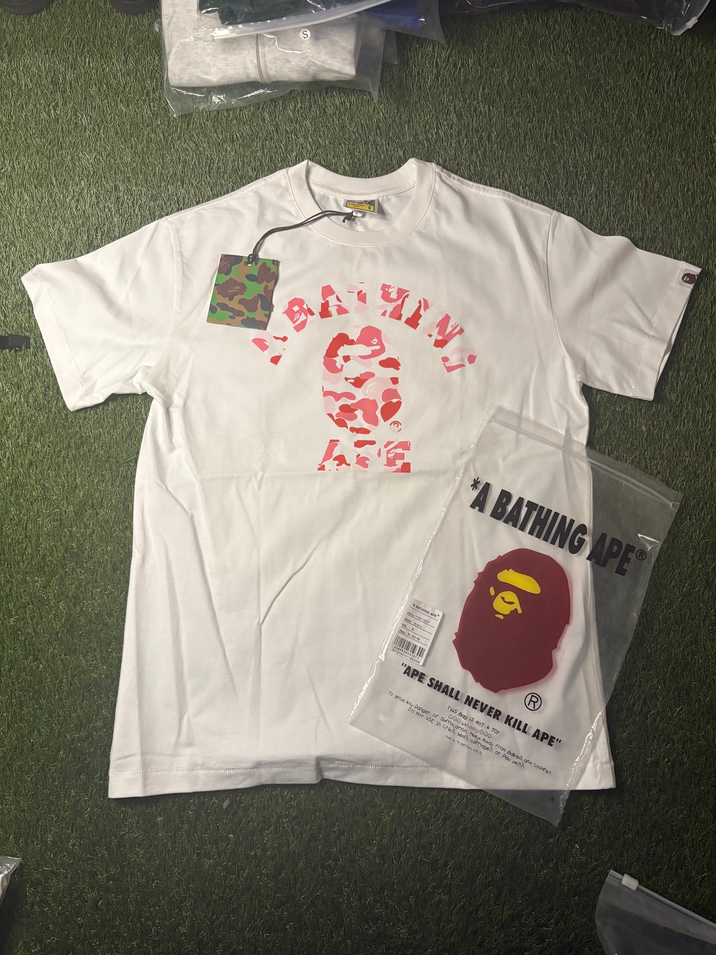 BAPE White Graphic T-Shirt (S)