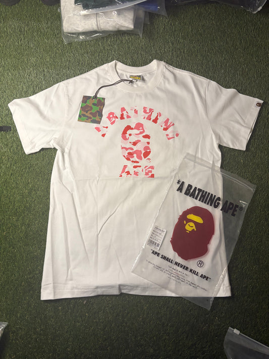 BAPE White Graphic T-Shirt (S)