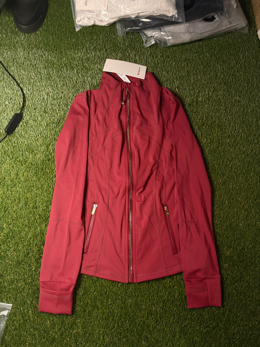 (A) Define Jacket (Burgundy)