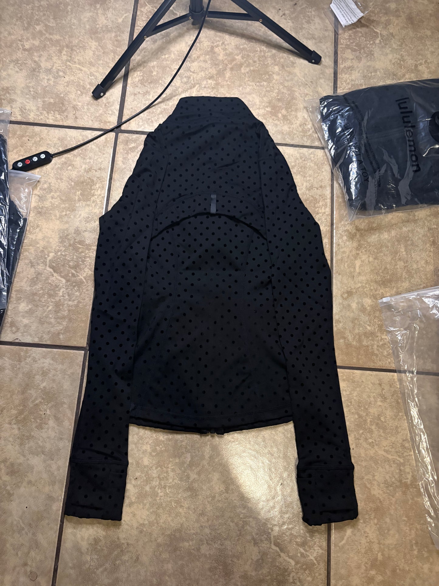 Black Define Jacket Polka Dot