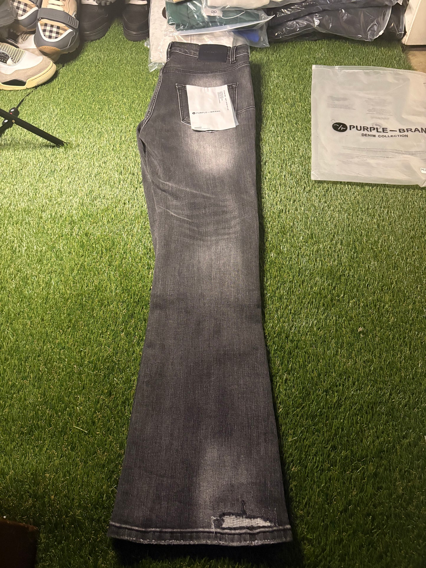 PURPLE skinny jeans flared