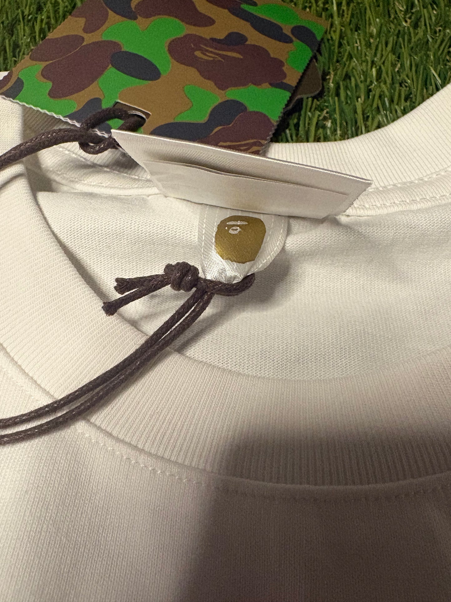 BAPE White Graphic T-Shirt (S)