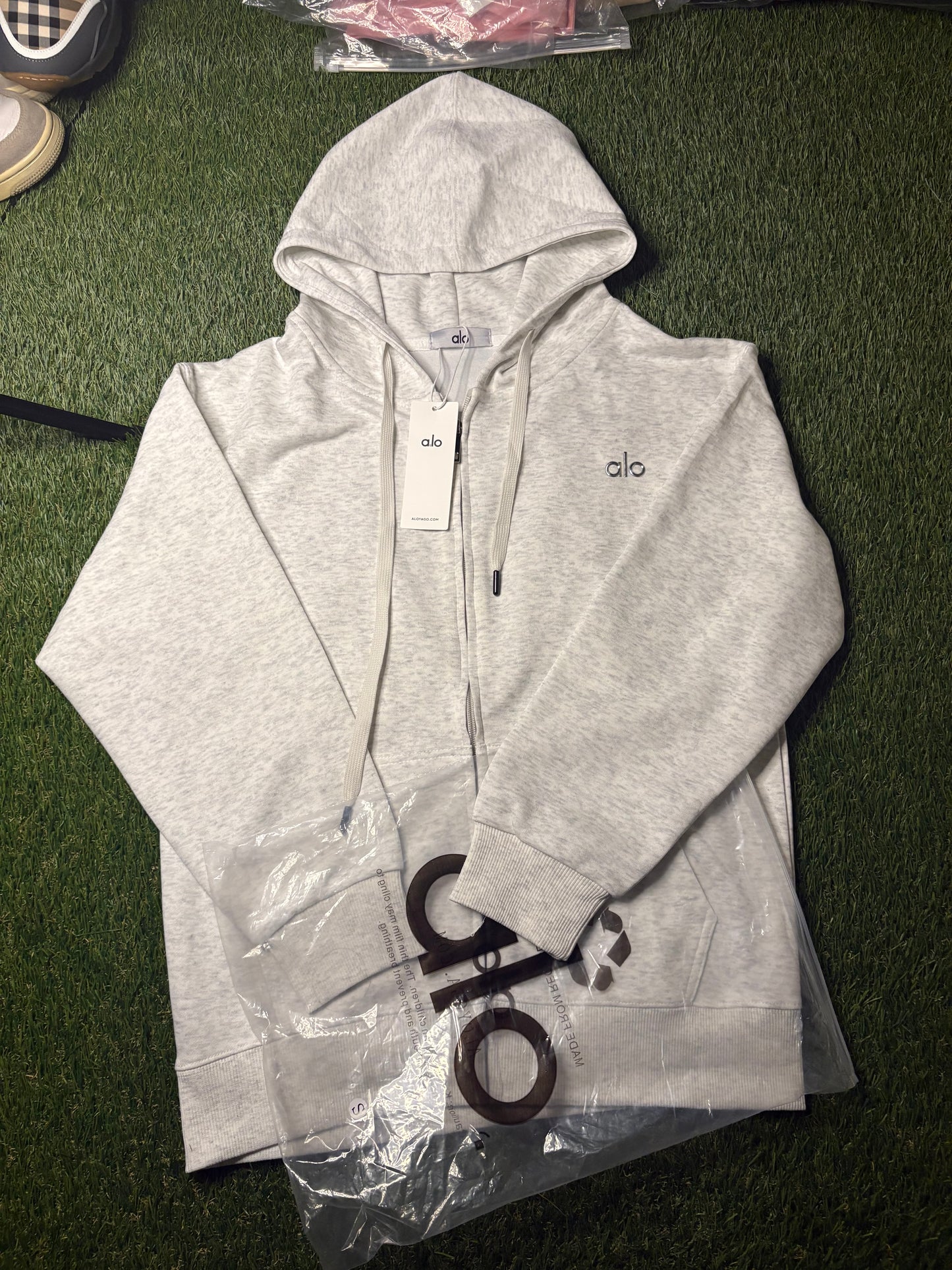ALO Zip-Up (Heather Gray)