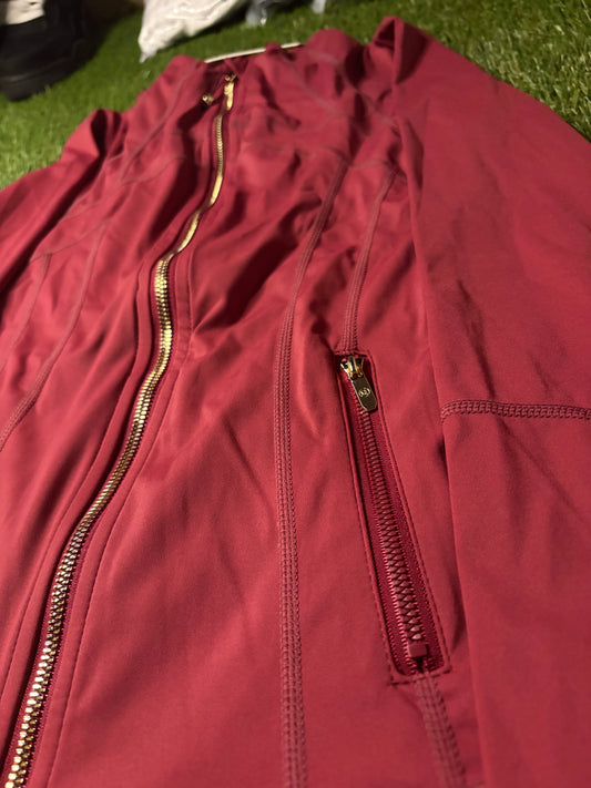 (A) Define Jacket (Burgundy)